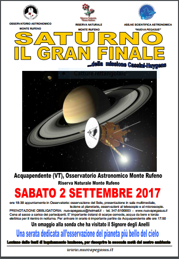 Saturno, il gran finale